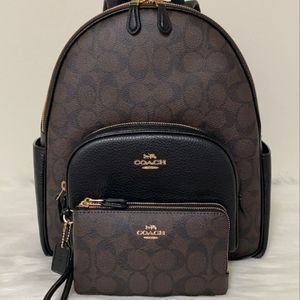 large court backpack in signature canvas